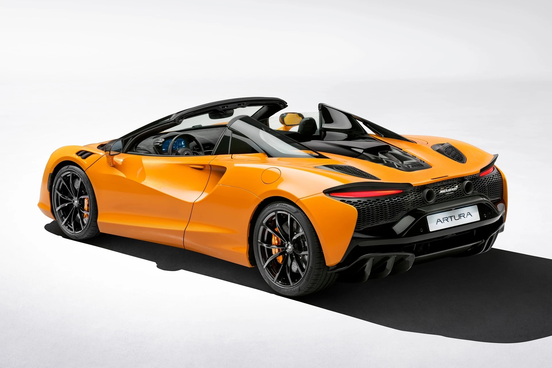 McLaren Artura Spider, Siêu xe mui trần, Mạnh mẽ, 700 mã lực, Hybrid, Khung gầm carbon, Mui xe carbon