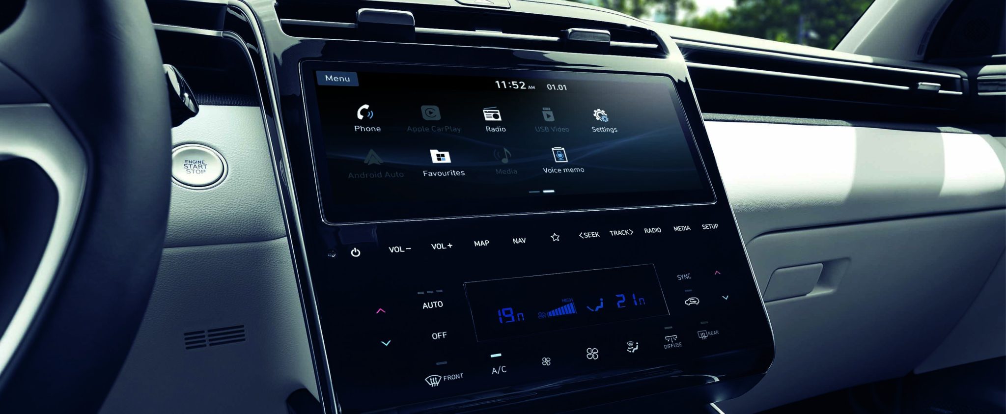 Đánh giá Hyundai Tucson 2024, Màn hình giải trí 10.25 inch