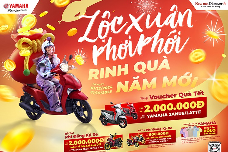 Yamaha Janus 125 mới trang bị loạt nâng cấp, giảm 2 triệu đồng