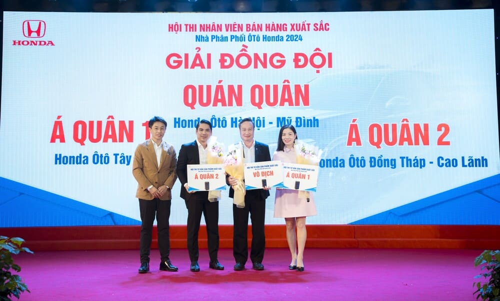 Honda Việt Nam công bố kết quả Hội thi Nhân viên Bán hàng Xuất sắc năm 2024