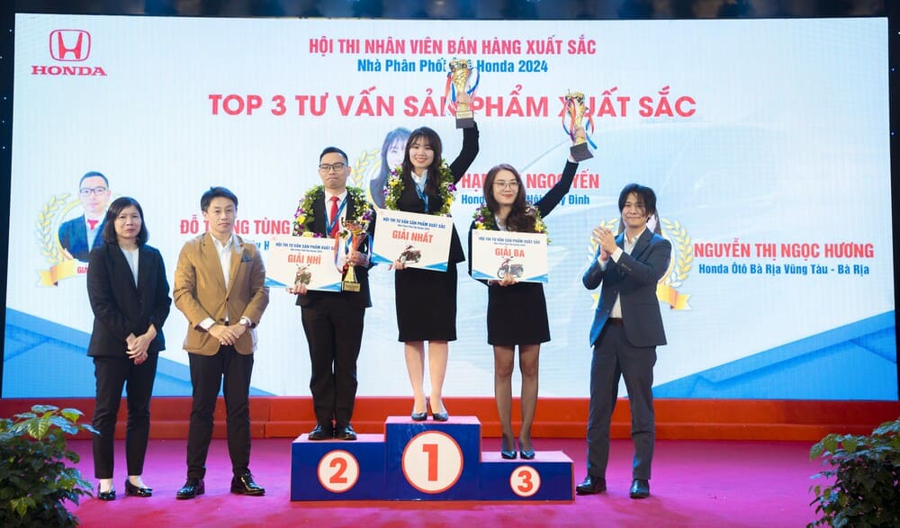 Honda Việt Nam công bố kết quả Hội thi Nhân viên Bán hàng Xuất sắc năm 2024