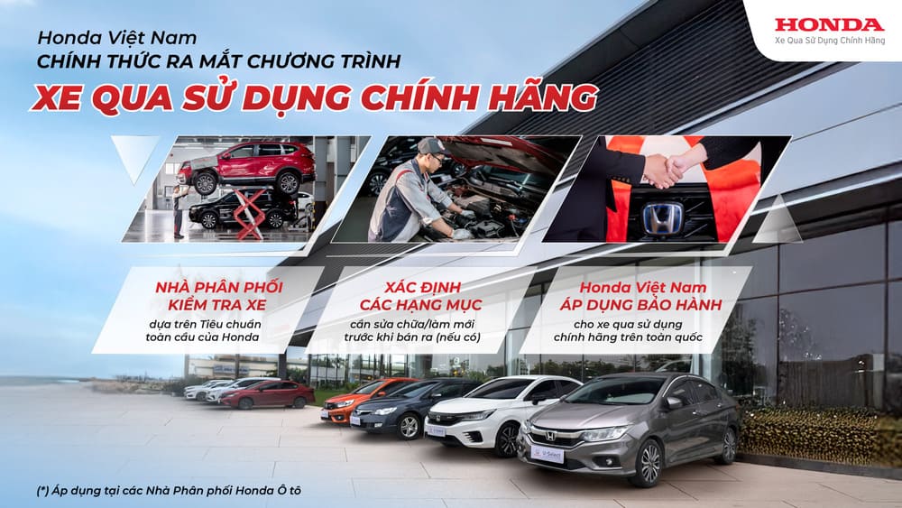 Honda Việt Nam mở rộng dịch vụ hậu mãi: ra mắt chương trình Xe qua sử dụng chính hãng U-Select và Bảo hiểm Thương hiệu Honda