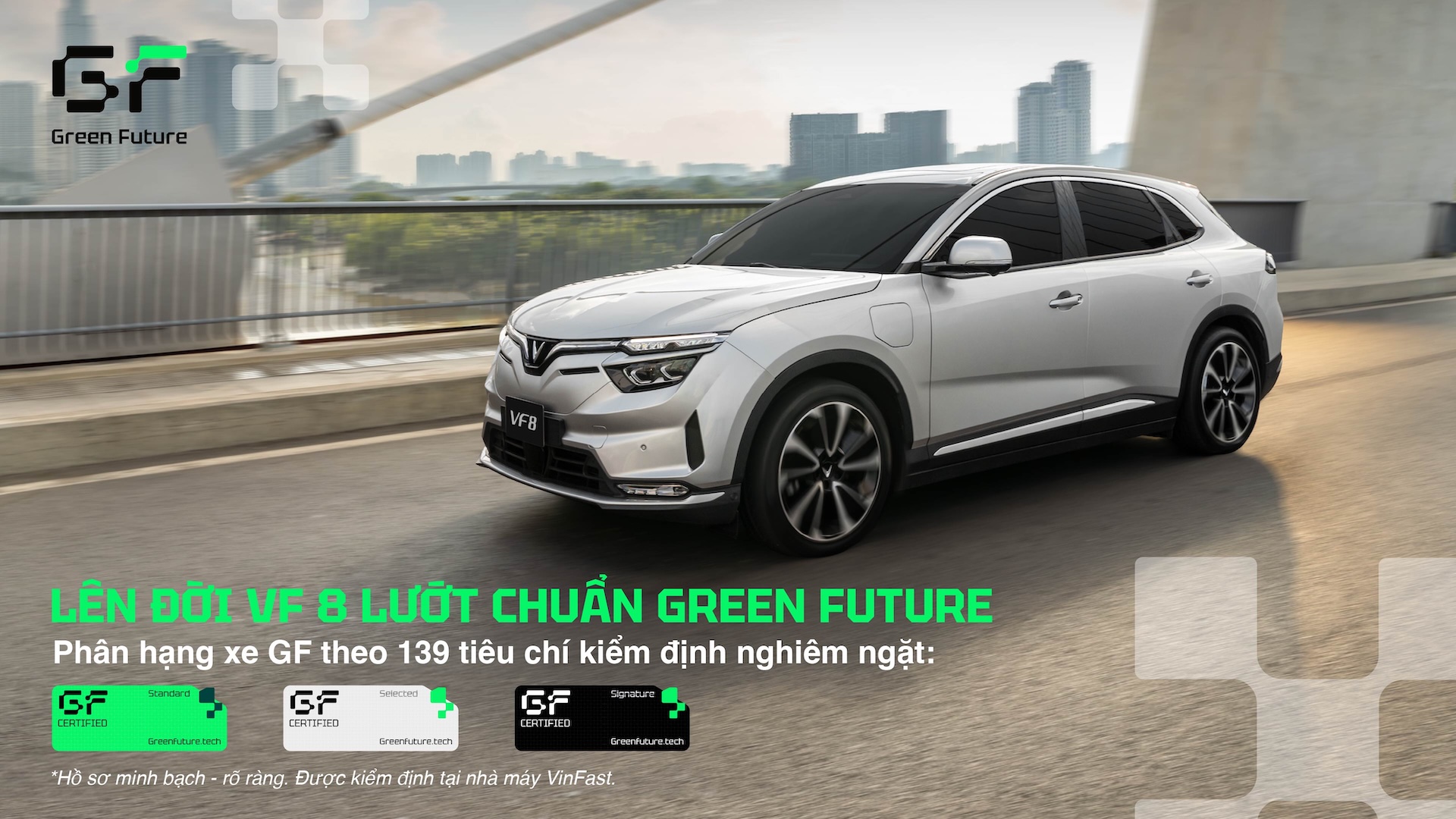 Green Future cung cấp xe VINFAST VF 8 đã qua sử dụng