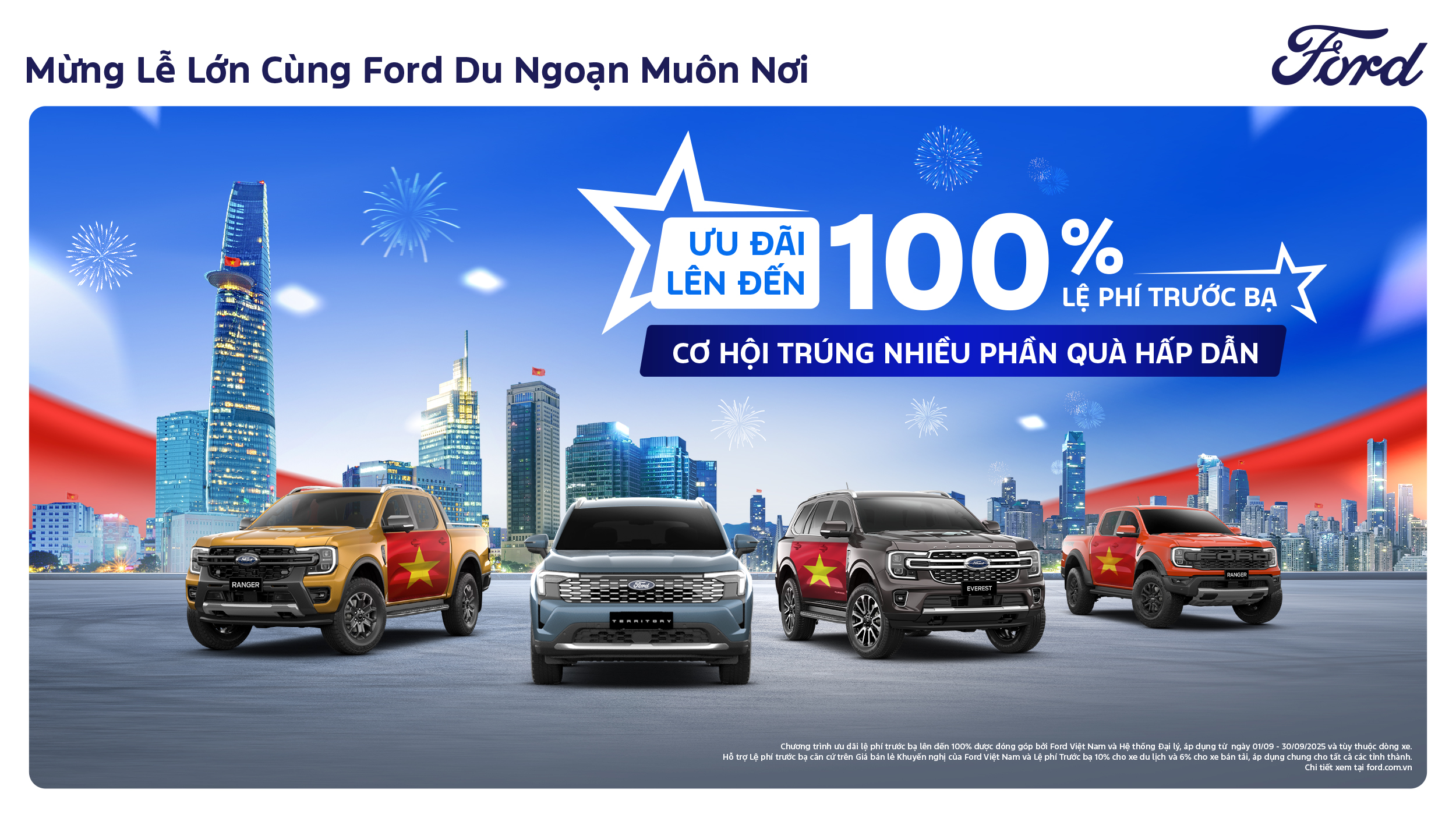 Ford Việt Nam triển khai nhiều chương trình ưu đãi lớn trong tháng 9