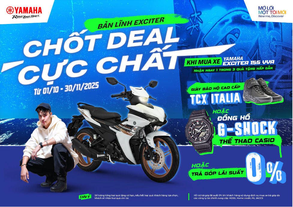 Yamaha tung ưu đãi lớn dành cho tín đồ Exciter trên toàn quốc