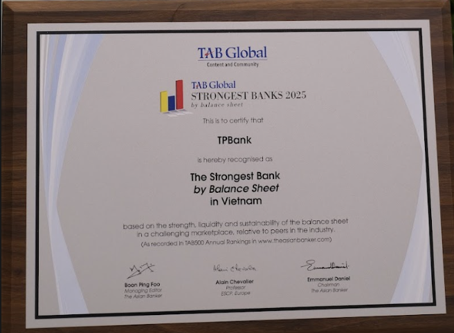 TPBank – Ngân hàng Vững mạnh hàng đầu Việt Nam 2025