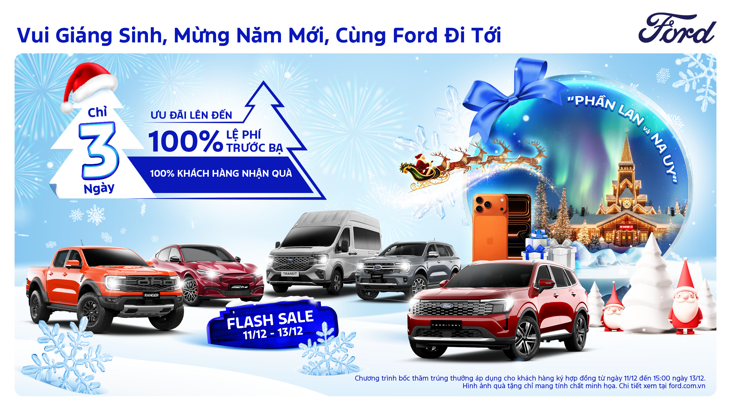 Ford Việt Nam triển khai ưu đãi cuối năm, hỗ trợ đến100% trước bạ