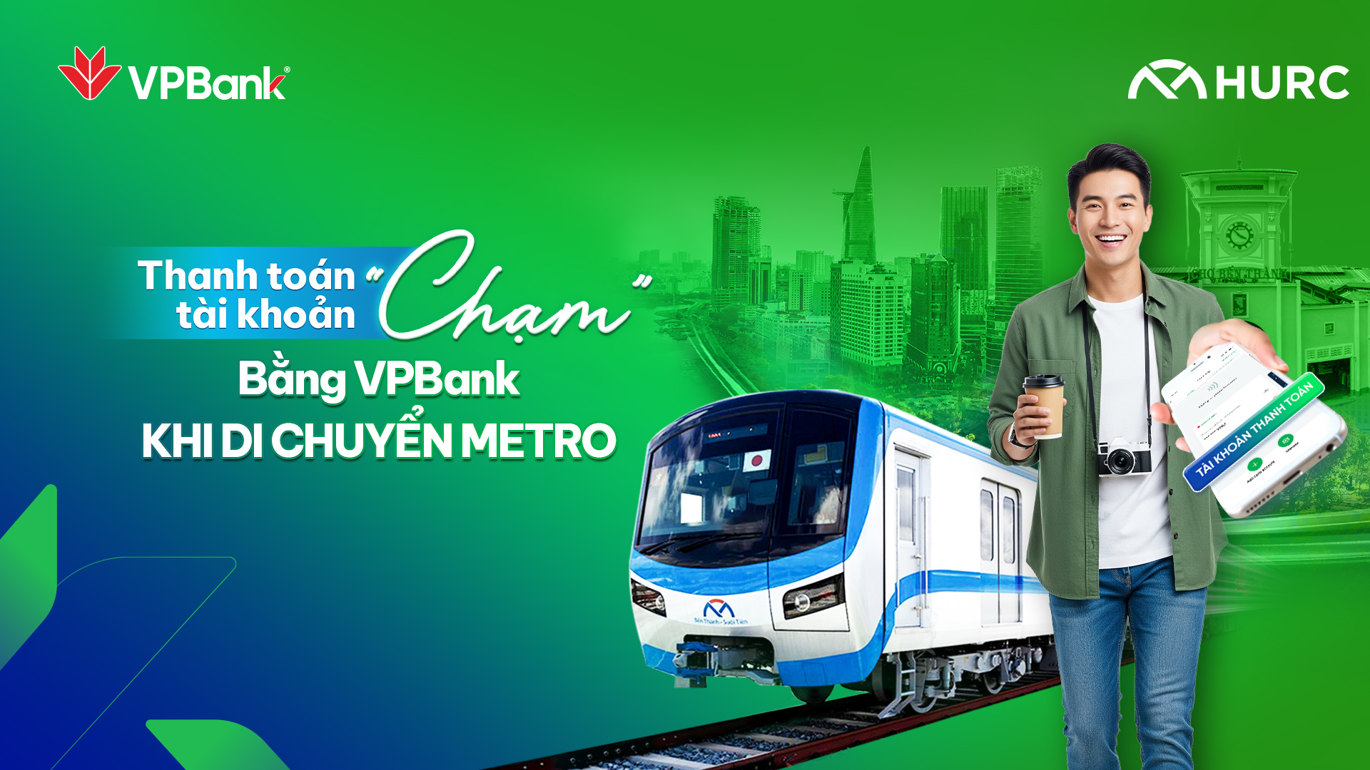 VPBank tiên phong triển khai thanh toán chạm bằng tài khoản tại Metro TP.HCM