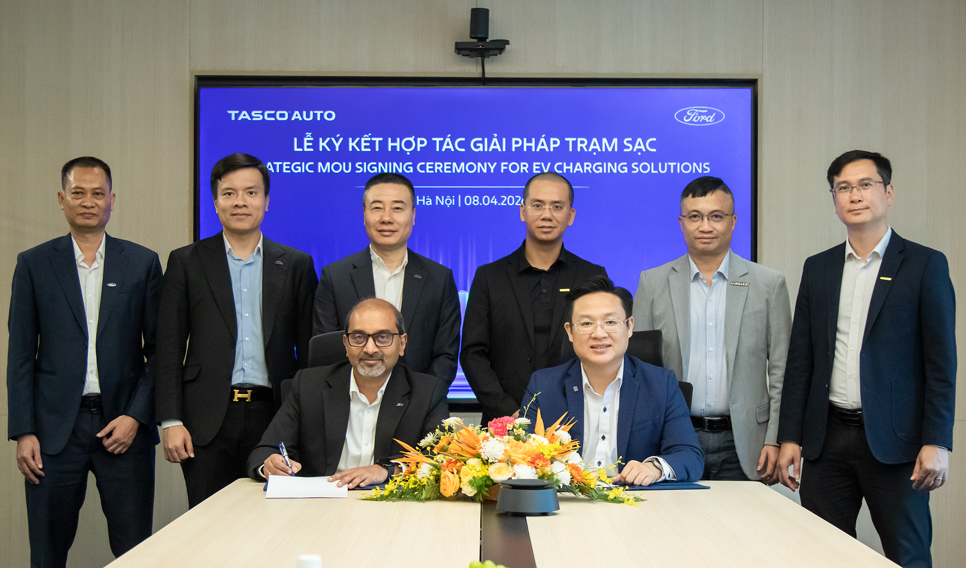 Tasco Auto và Ford Việt Nam ký kết hợp tác mở rộng hạ tầng trạm sạc