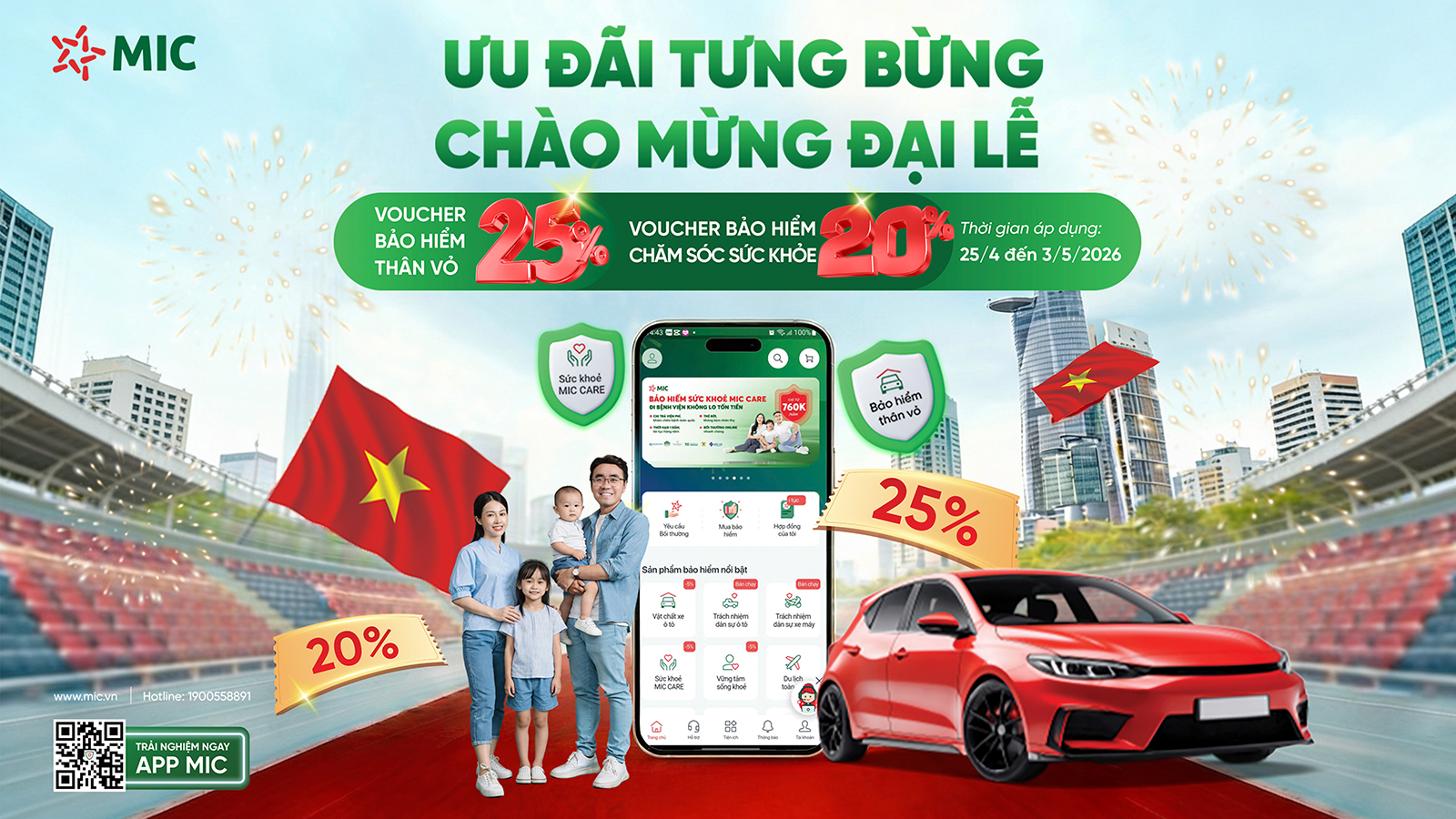 Bảo hiểm Quân đội ưu đãi 25% - Bảo vệ 