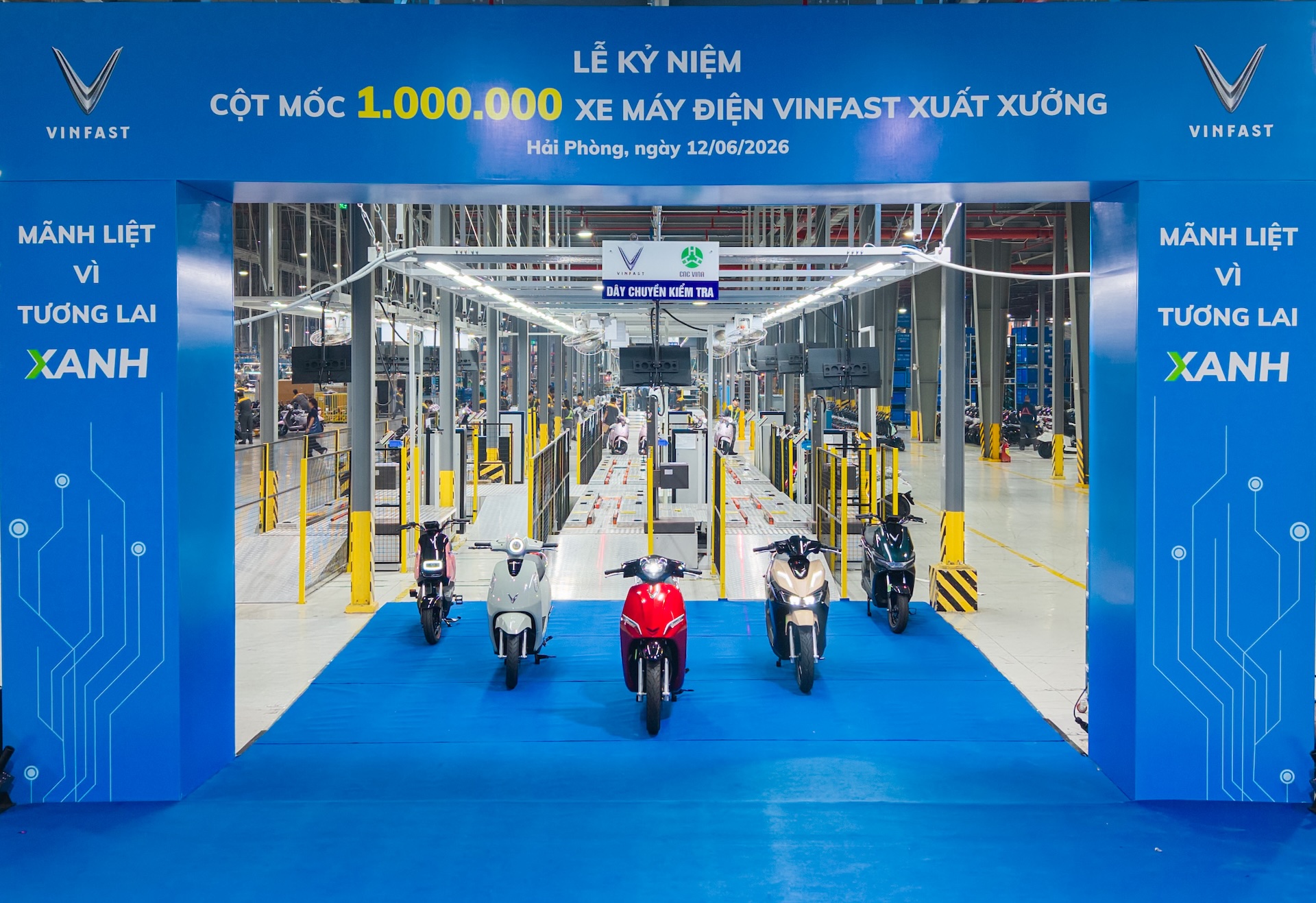 VINFAST xuất xưởng chiếc xe máy điện thứ 1 triệu