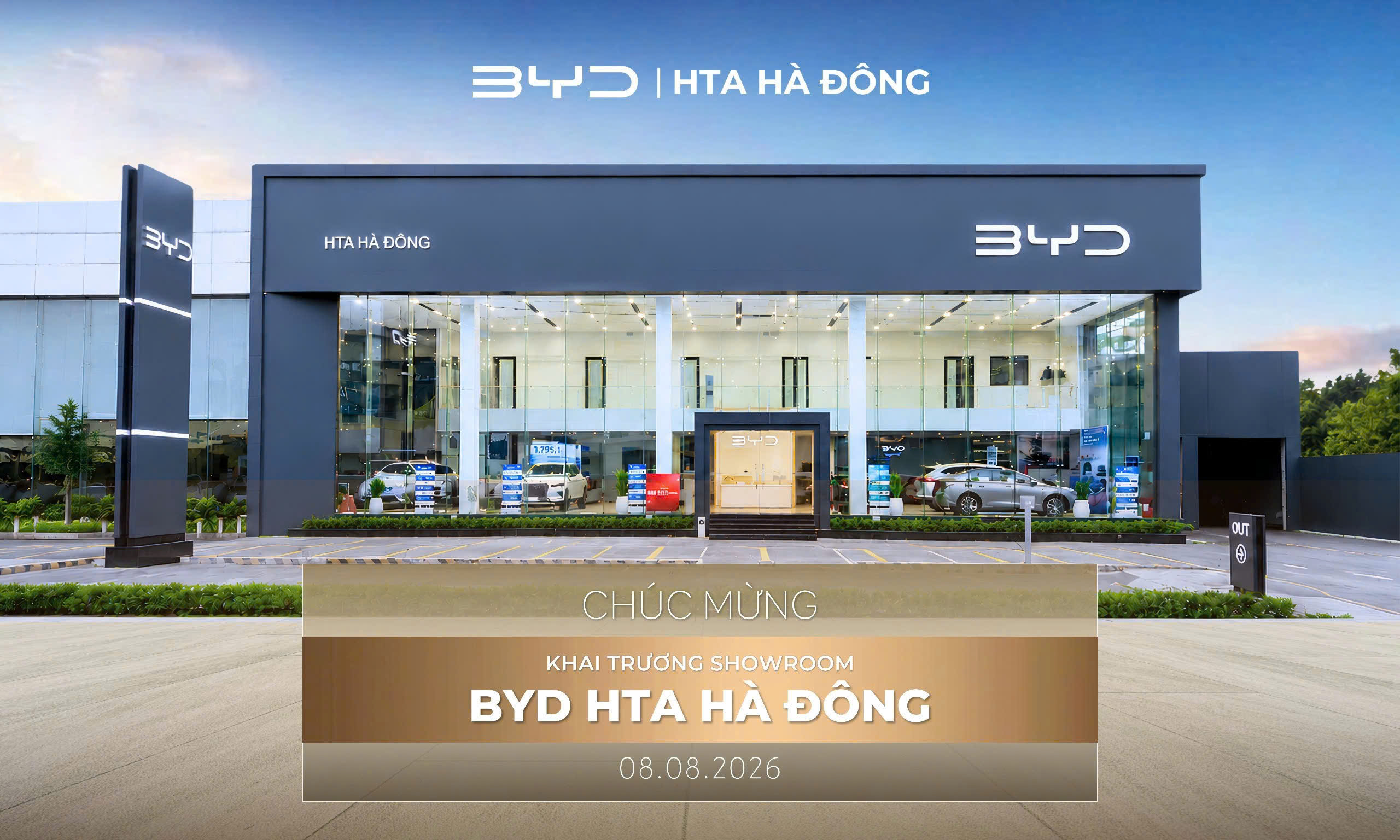 BYD Chuẩn Bị Khai Trương Showroom Mới Tại Hà Nội Ngày 08/08